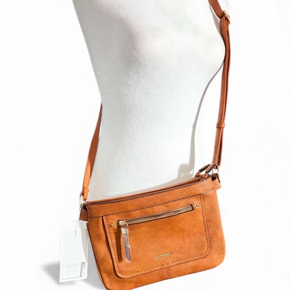 GUSSACI brown crossbody bag small